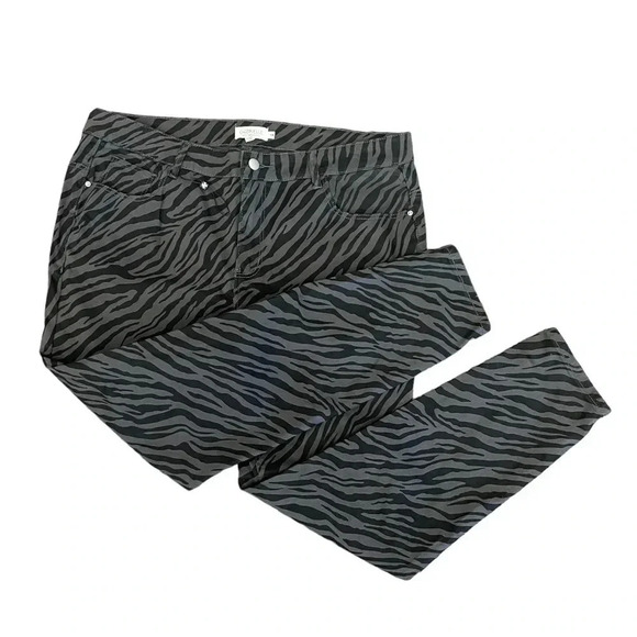 Molly Bracken Gabrielle Zebra  Print Jeans Size 14W - Picture 8 of 9